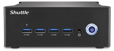 Obrázok produktu pre Shuttle Nano PC NT10H5, Počítač s objemom 1 l, Mini PC Barebone, Intel® soc, DDR5-SDRAM, PCI Express, 120 W