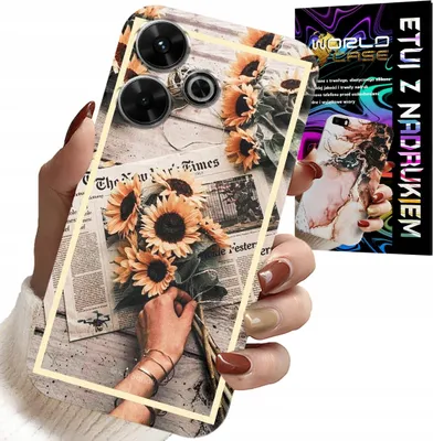 Image de Étui pour Xiaomi Redmi 13 4G - Motif floral « Tournesol »