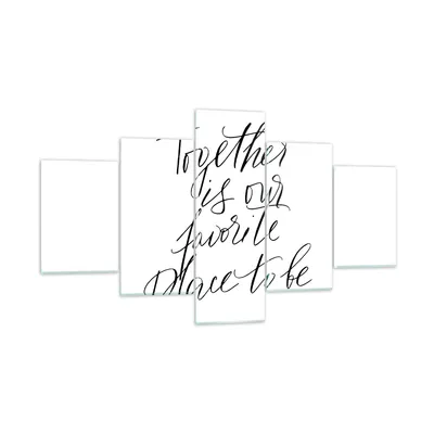 Produktbild von Bilder auf glas - 5 Teile - Gemeinsam unser Ort - 125x70cm - Glasbilder - Wandbilder - Bilder - zum Aufhängen bereit - Wanddekoration aus Glas - Glas Bilder - Wandbild auf Glas - GEA125x70-4539