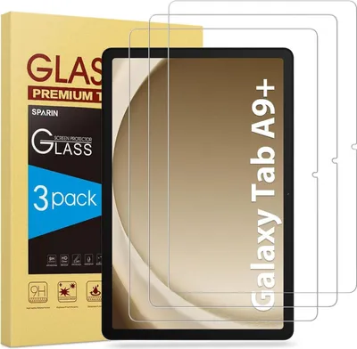 Produktbild von 3x Panzerglas Schutzfolie Samsung Galaxy Tab A9 Plus 11 Zoll 2023 - Kratzfest 9H Härte HD-Klar