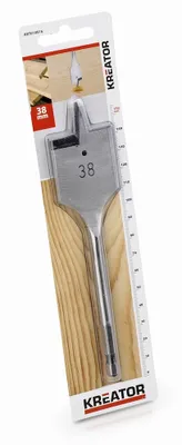Zdjęcie produktu dla KREATOR KRT010816 - Wiertło płaskie do drewna 38 x 152 mm
