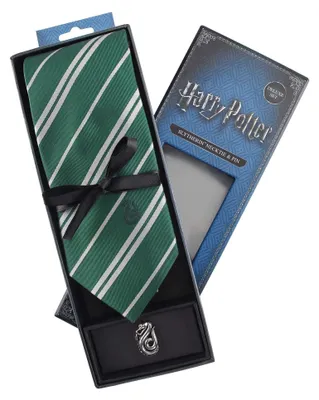 Produktbild von Harry Potter – Slytherin-Schal, Deluxe-Ausgabe mit Anstecker