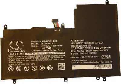 Produktbild von vhbw Akku Ersatz für L14M4P72 für Notebook (6050 mAh, 7,4 V, Li-Polymer)