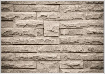 Produktbild von Wallario Wandbild Steinwand grau-braun, Größe: 70,30 x 100,30 cm, Poster mit weißem Kunststoffrahmen