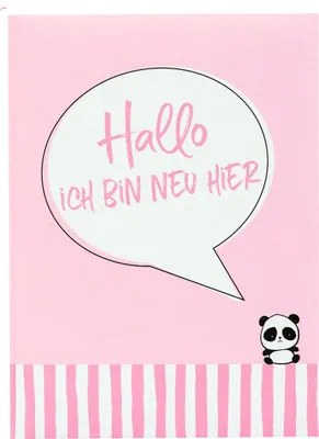 Produktbild von Goldbuch Babytagebuch Ich bin neu hier rosa 21x28 cm 44 illustrierte Seiten