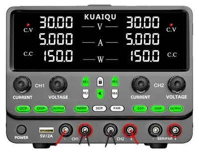 Produktbild von Stromversorgung, Dualausgang, Datenspeicherfähigkeit, Programmierbar(30V5A)