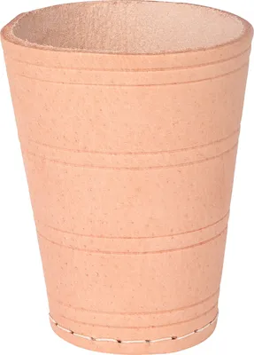 Produktbild von Longfield Pokerbecher 10 cm aus braunem Leder