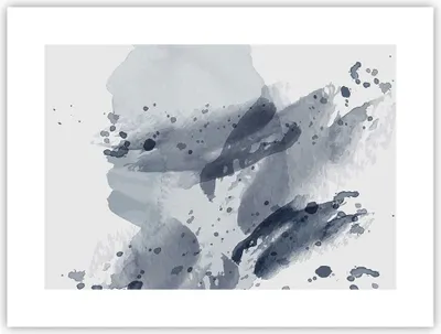 Produktbild von Poster - Poster ohne Rahmen - Abstraktion Blau Minimalismus - 40x30 cm - Wand Bild - Wanddeko - Wandbilder - Kunstposter - Wandposter - Bilder - Kunstdruck - Wanddekoration - P2XAA40x30-4941