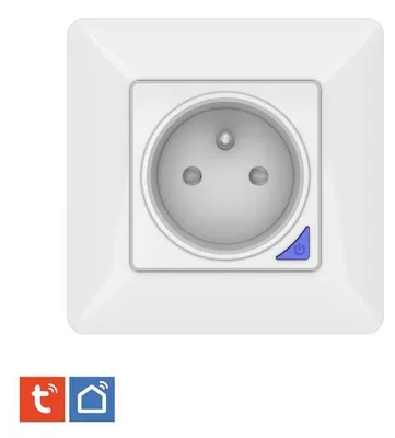 Image de Prise Encastrée Connectée Intérieure WiFi KYF - Avec Compteur d'Énergie