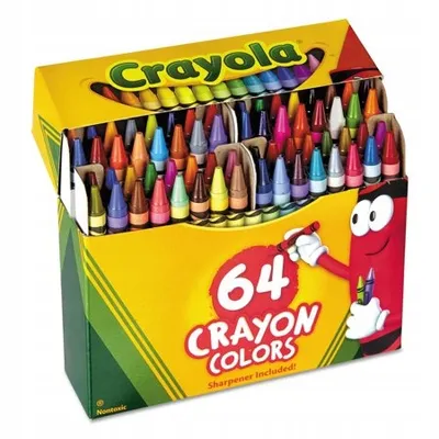 Produktbild von Crayola 64 Farbwachsmalstifte