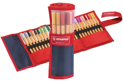 Produktbild von STABILO Fineliner -  point 88 - 25er Rollerset - 25 verschiedene Farben