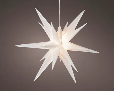 Image de étoile Lumineuse Blanche Décoration Lumineuse Led - Lumineo