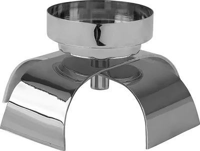 Produktbild von Fink AARON, Leuchter, Aluminium, vernickelt, glatt, silberfarben, L. 22.5 cm, B. 22.5 cm, H. 12.5 cm, D. 22.5 cm 144176
