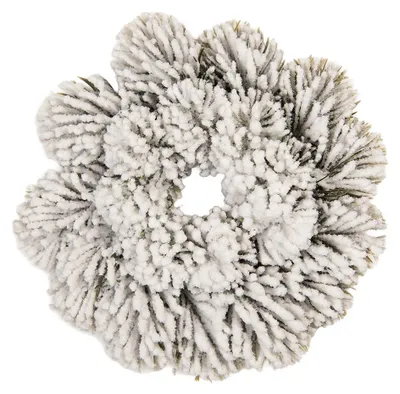 Produktbild von Clayre & Eef Weihnachtskranz Ø 26 cm Grün Weiß Kunststoff