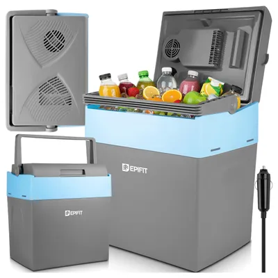 Produktbild von Mobiler Kühlschrank tragbare Kühlbox Reise MalTec MasterCold 30L mit Kühl- und Warmhaltefunktion bis 65° 12/230V Thermoelektrische Grau