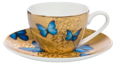 Produktbild von Goebel Artis Orbis Blue Butterflies - Espressotasse Bunt