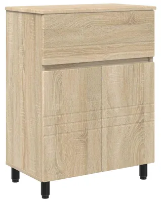 Obrázek produktu pro vidaXL Umyvadlová skříňka Sonoma dub 60 x 35 x 80 cm dřevotřísková deska