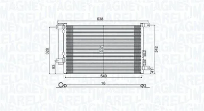 Produktbild von MAGNETI MARELLI Kondensator, Klimaanlage x