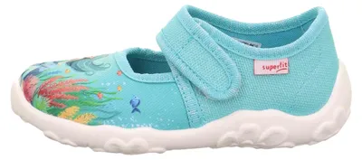 Produktbild von Superfit BONNY Kinderschuhe Mädchen Hausschuhe Hausschuh Blau Freizeit