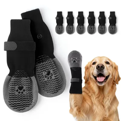 Produktbild von Rutschfeste Hundesocken mit Verstellbarem Riem für Hunde