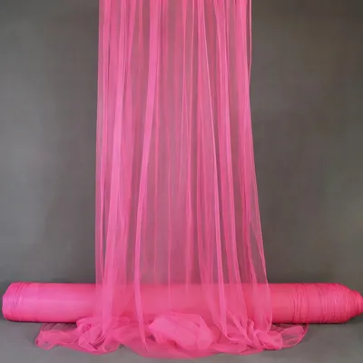 Produktbild von Transparentes Tüllgewebe für Hochzeitsdekoration, 160 x 100 cm, Rosa