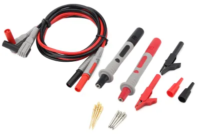 Produktbild von P1300B Elektronisches Digitalmultimeter-Messleitungs-Set, Krokodilklemmen, austauschbares Sondenspitzen-Set