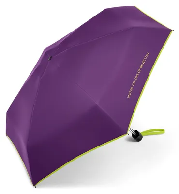 Produktbild von Happy Rain Benetton Ultra Mini Flat Manuell Taschenschirm hyacinth violet