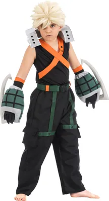 Produktbild von My Hero Academia Kinderkostüm Katsuki Bakugo schwarz-orange - 140 (9-10 Jahre)