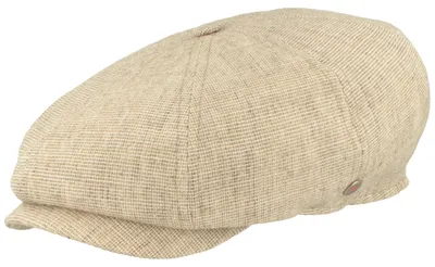Imagen del producto de Gorra tipo "schiebermütze" de Balke Limited, confeccionada con una mezcla de lino y algodón, color beige, talla M