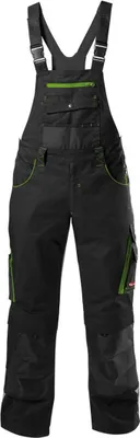 Produktbild von Fortis Latzhose Herren PERFORMANCE 24 Gr. 34 schwarz/limette