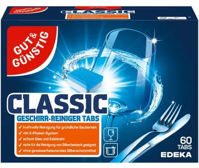 Produktbild von Gut & Günstig Geschirrspütabs Classic 60 Stück