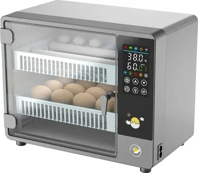 Image de Couveuse à œufs, retournement automatique, écran tactile, FICHE EU 220V (24 œufs)