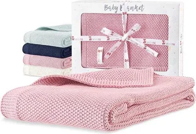 Productafbeelding van Famanu babydeken – zacht en warm – 80 x 100 cm – verkrijgbaar in verschillende kleuren