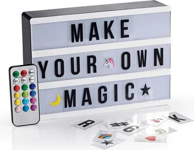 Produktbild von EASYmaxx LED-Leuchtkasten A5 - 173 Buchstaben & 150 Emojis