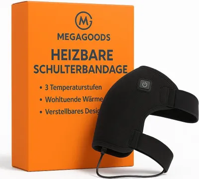 Produktbild von Heizbare Schulterbandage mit 3 Temperaturstufen für Wärme und Entspannung DE.