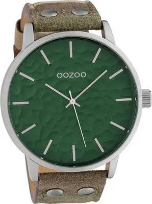 Produktbild von Oozoo Leder Herren Uhr Analog Quarzuhr Armband camouflage grün Timepieces D2UOC10460