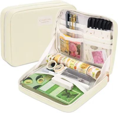 Produktbild von Organizer Federmäppchen, große Kapazität, 22×14.5×6 cm, 5 Netzfächer, für Schule