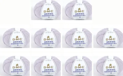 Immagine prodotto di 10 gomitoli di DMC Merino Essentiel-3 – filato DK composto da 50% Lana e 50%.poliacrilico, 8148, (colore 960)