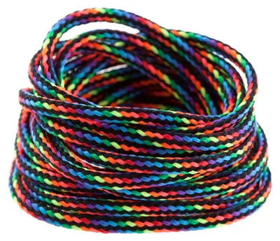 3m Polyesterschnur Kordel Ø 4mm dark rainbow