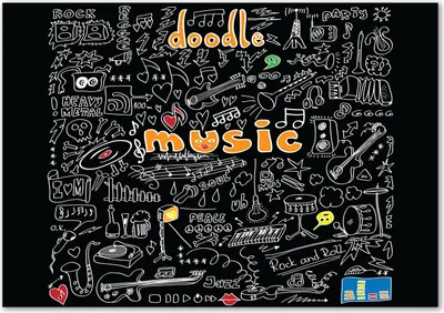 Produktbild von Tulup® Leinwandbild - 100x70 cm - Wandkunst - Drucke auf Leinwand - Leinwanddruck  - Musik - Mehrfarbig - Musik