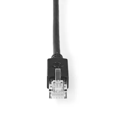 Obrázok produktu pre Sieťový kábel CAT5e | U/UTP | RJ45 samec | RJ45 samec | 15,0 m | Okrúhle | LSZH | Antracit | Krabička s okienkom
