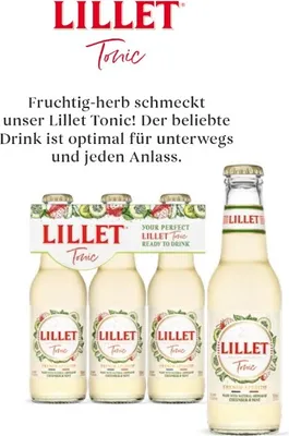 Produktbild von Lillet Tonic 24er Set ready to drink 24x 200ml (10,3% vol) Lillet + Tonic - Cucumber Mint Mischgetränk- [Enthält Sulfite]