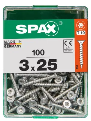 Produktbild von Spax Universalschrauben 3.0 x 25 mm TX 10 - 100 Stk.