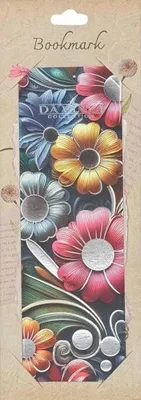 Image de Marque-page doré BNP502C04H Fleurs - DaVinci