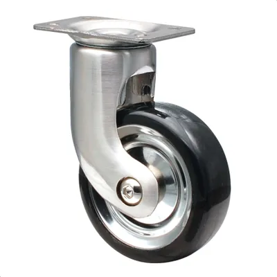 Produktbild von WAGNER Möbelrolle / Lenkrolle DESIGN - Durchmesser Ø 60 mm, nickel,, schwarz, Tragkraft 60 kg - 01008601