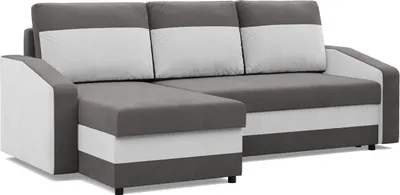 A sectional sofa with a chaise lounge, shown from a front-diagonal angle against a white background.