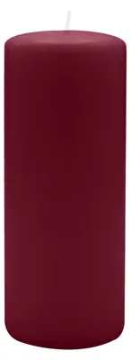 Produktbild von Flachkopf-Stumpenkerzen Bordeaux 200 x Ø 80 mm, 4 Stück