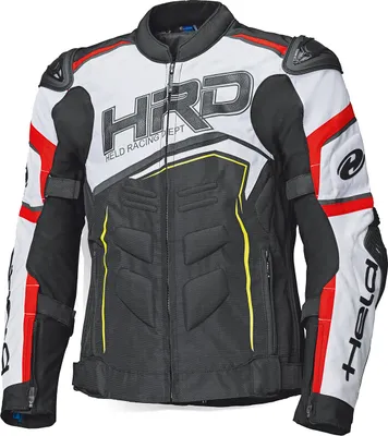 Produktbild von Held Safer SRX Motorrad Textiljacke, schwarz/rot/weiß, L