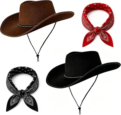Imagen del producto de Sombrero de vaquero uni, talla única, ideal para fiestas