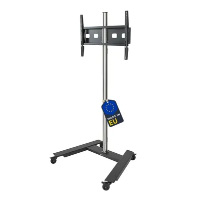 Produktbild von EDBAK Ständer Rollbar, Rollwagen für 42-65 Zoll, max. VESA 600x400mm, Standfuß, Fernseher, Bildschirme, bis 50 kg, Tragbarer Mobiler TV Wagen